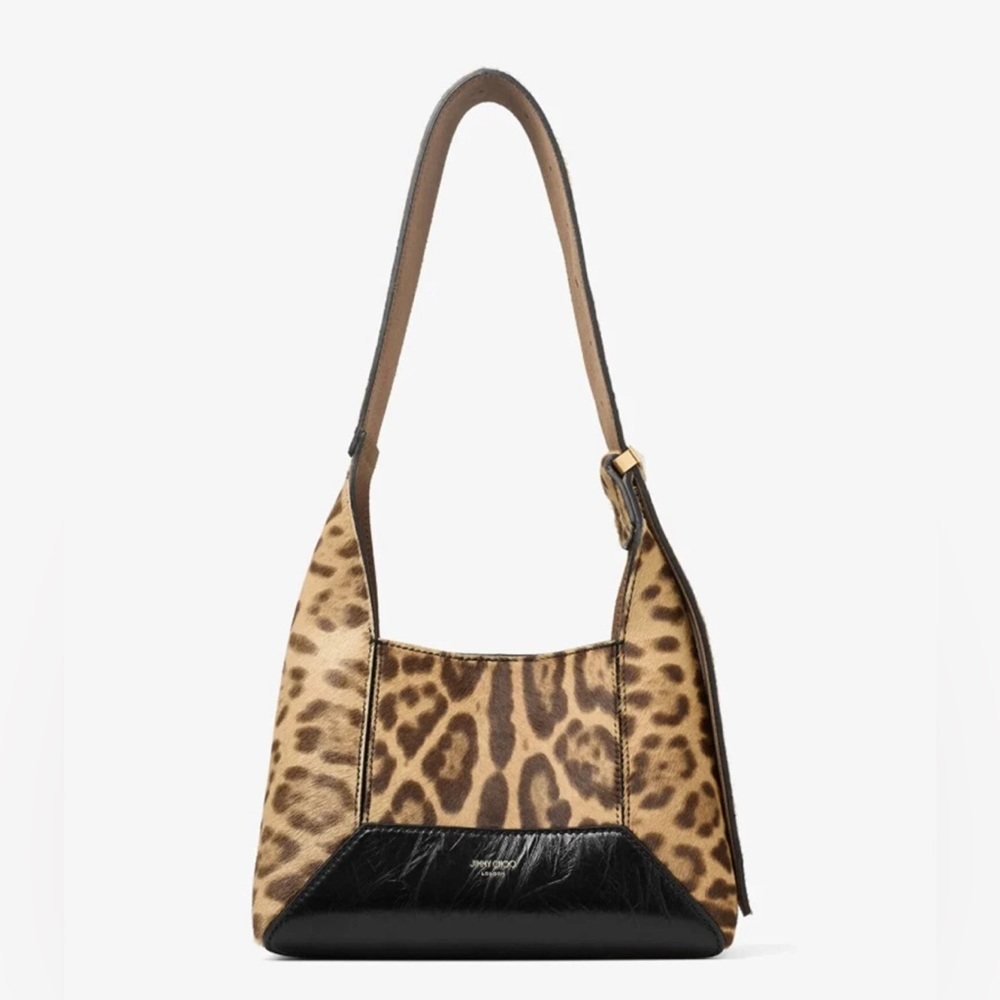 Jimmy Choo Leopard Print and Black Bag